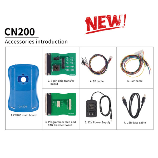 CN200 CN-200 Basic Car Maintenance Airbag, ECU and Mileage Programmer - VXDAS Official Store