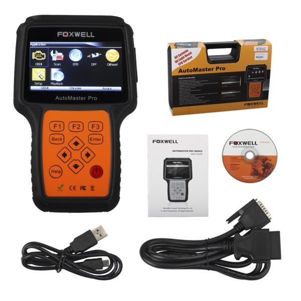 Foxwell NT642 AutoMaster Pro European-Makes All System+ EPB+ Oil Service Scanner - VXDAS Official Store