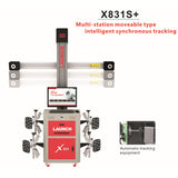 Original LAUNCH X831S+ X831 Plus 3D 4-Post Car Alignment Lifts Platform Supports Multi-language UNICODE - VXDAS Official Store