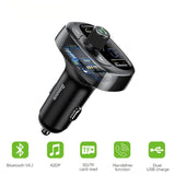 Car Player Charger Transmittor FM 3.4A Audio Baseus Phone Kit Transmitter Handsfree Modulator Dual with Bluetooth USB MP3 - VXDAS Official Store