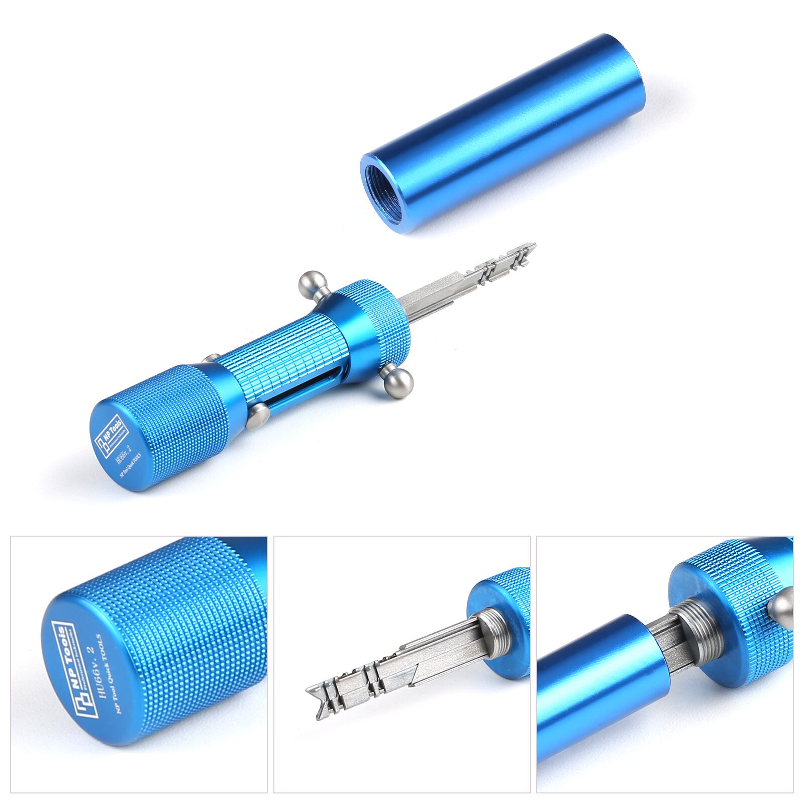 2 in 1 HU66 V.2 Professional Locksmith Tool for A-udi V-W HU66 Lock Pi