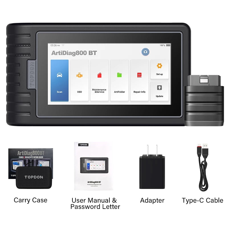ArtiDiag800 BT TOPDON スキャナー 全システム スキャン ArtiDiag800BT 2 – TOPDON USA