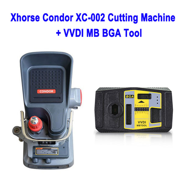 Xhorse CONDOR XC-002 Key Cutting Machine Plus VVDI MB BGA Tool Get 1 Free Token Everyday - VXDAS Official Store