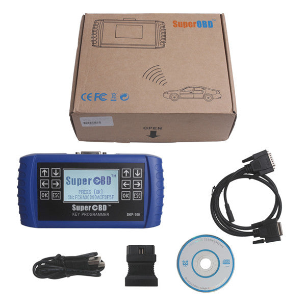 SuperOBD SKP100 Hand-Held OBD2 Key Programmer V1.5 Update Online ...