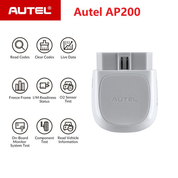 Autel AP200 Bluetooth OBD2 Scanner Code Reader Car Diagnostic Tool ...