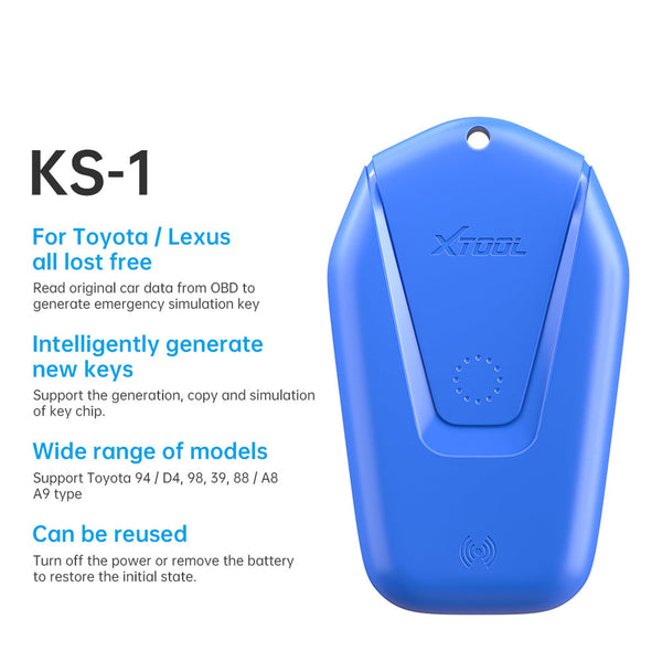 XTOOL KS-1 Smart Key Emulator for Toyota Lexus All Keys Lost