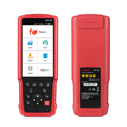 LAUNCH X431 CRP423 OBD2 Code Reader Scanner support Engine/ABS/Airbag/AT OBD 2 CRP 423 Auto Diagnostic Tool Free Update - VXDAS Official Store