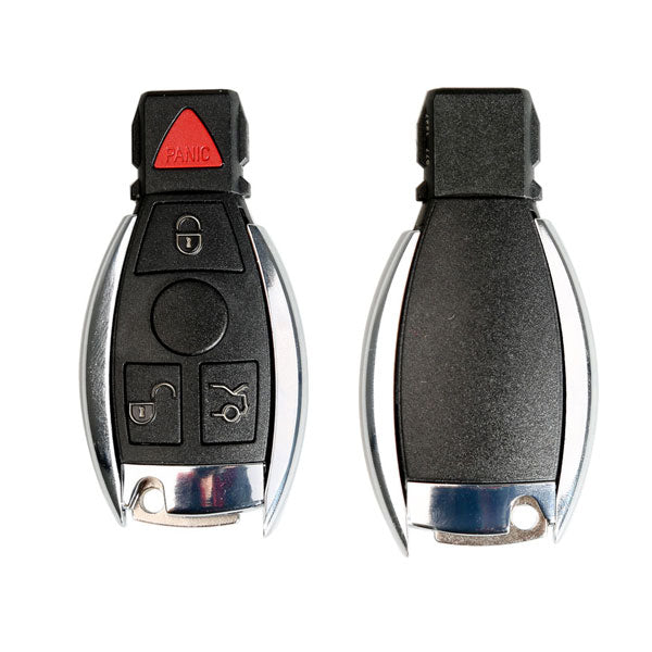 Benz Smart Key Shell 3+1 Button Plastic with a Red Button 5 pcs/lot can work with VVDI BE Key Pro - VXDAS Official Store