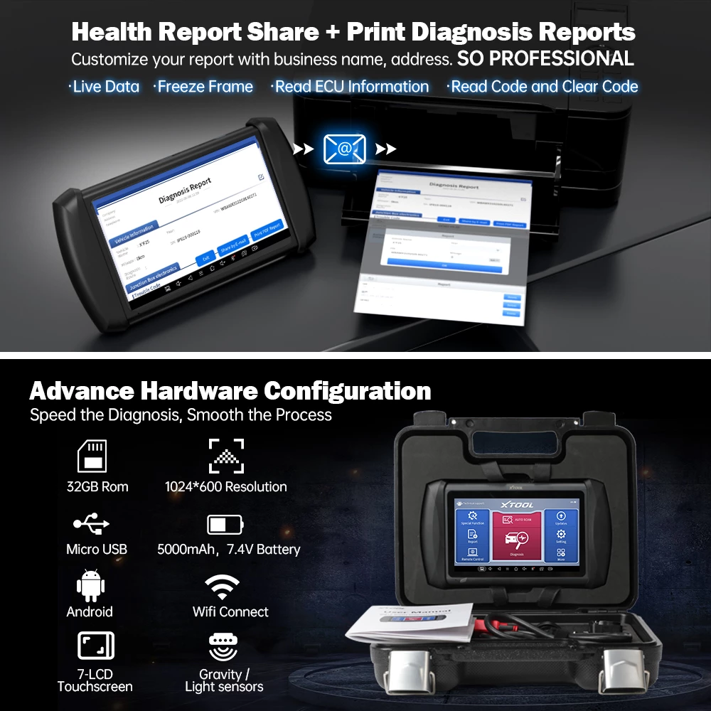 XTool IP819 Automotive Diagnostic Scan Tools 2022 Newest Version XTool