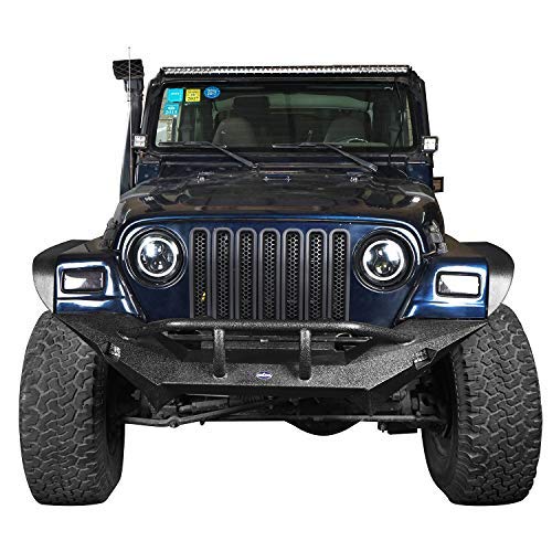 Hooke Road Black Front Grille Clip-in Mesh Inserts for 1997-2006 Jeep Wrangler TJ & Unlimited (Pack of 7) - VXDAS Official Store
