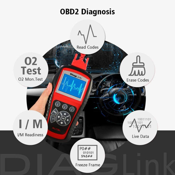AUTEL MaxiDiag Diaglink OBD2 Scanner All System Car Diagnostic Tool
