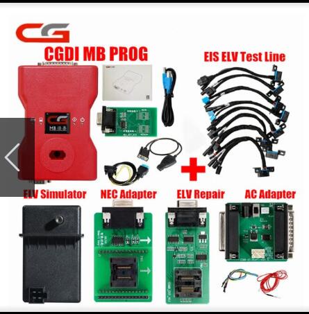 CGDI Prog MB Car Key Programmer with Full Adapters Fastest Add Keys for Benz Support All Key Lost