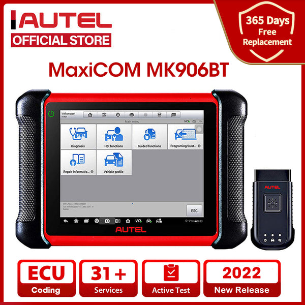 Autel MaxiCOM MK906BT Professional Auto Full System Diagnostic Scanner Tools Advanced ECU Coding