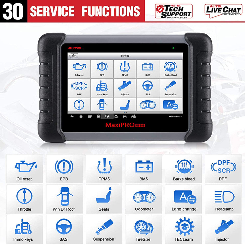 Autel MaxiPRO MP808 故障診断機 IMMO/EPB/SAS/BMS/DPF ECU