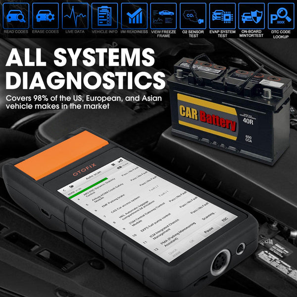Autel OTOFIX BT1  Battery Tester BMS Reset Car Cranking Charging Analysis