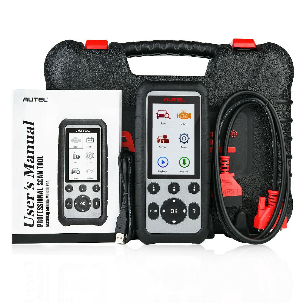 Autel MaxiDiag MD806 OBD2 Scanner Four System Car Diagnostic Tool with SRS/ ABS/ Engine/ Transmission Functions