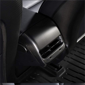 Model 3/Y Backseat Vent Cap For Tesla-Real Molded Carbon Fiber
