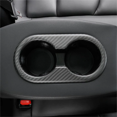 Carbon Fiber Backseat Cup Holder for Tesla Model 3/Y