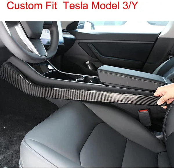 Carbon Fiber Center Control Side Trim For Tesla Model 3/Y