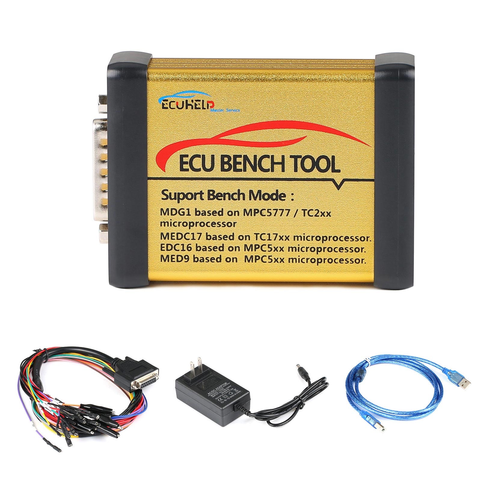 Bench Box Adapter أداة ECU Bench Tool الإصدار الكامل مع الترخيص تدعم MD1 MG1 EDC16 MED9