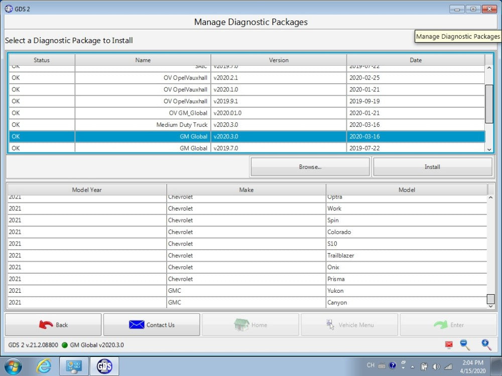 G.M MDI Software HDD GDS Tech2Win Software Work With G.M MDI G.M MDI 2 Support Vehicles till 2025