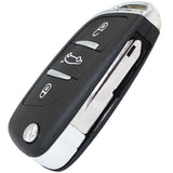 3 in 1 Car Key Remote for 0536 FSK, Peugeot 307/408, 0536 ASK, Citroen C4 (C-triomphe), Peugeot 206, 207, Citroen C2 with 433.92MHz 10pcs/set - VXDAS Official Store