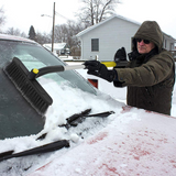 Car Ice Scraper 2 in 1 Multi-Function Telescopic Snow Brush for Car Windshield Snow Removal