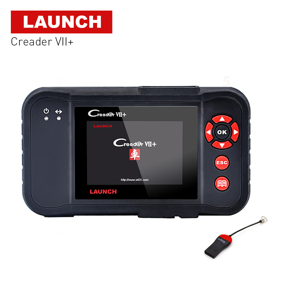 Launch X431 Creader VII+ OBD2 Scanner Valise Diagnostic Auto Multimarque en  Francais - Fonctions OBD2 Complètes