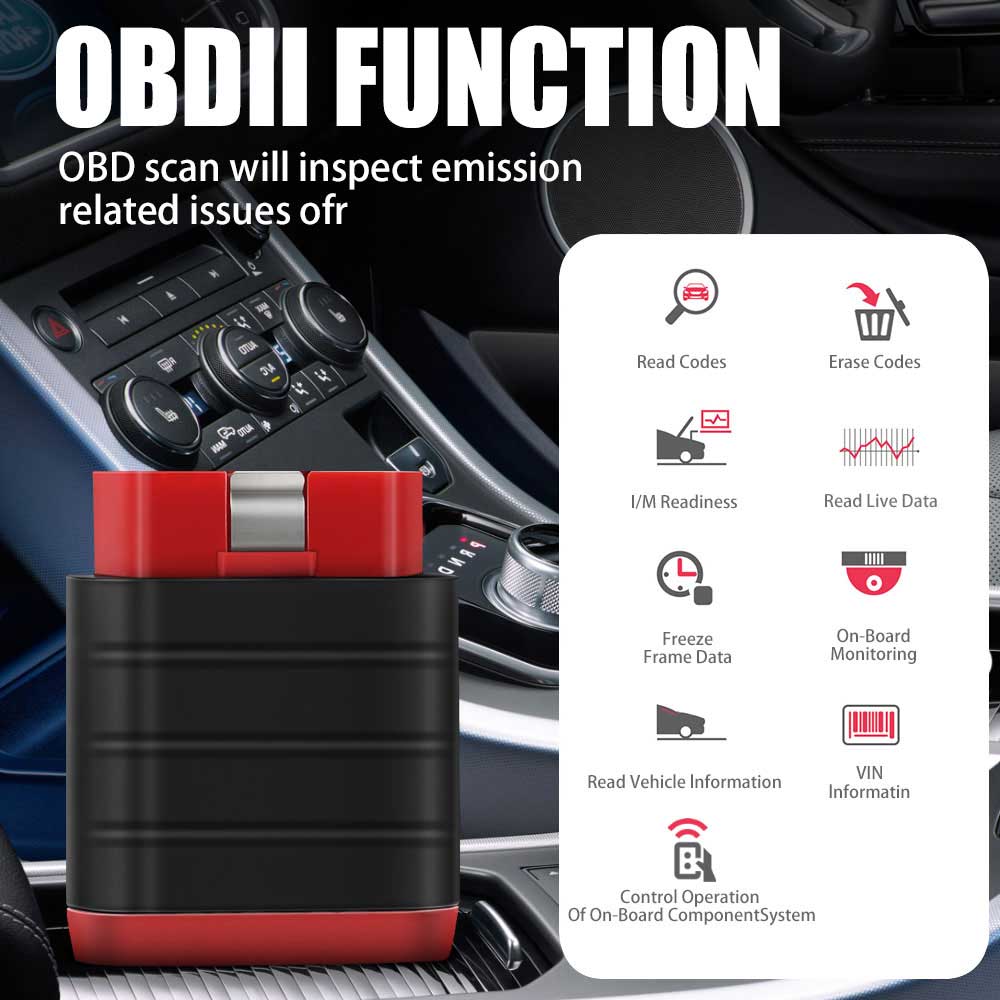 Launchh OBDII OBD2 Bluetooth Car Diagnostic Scan Tool Auto OBD Scanner for  Android Devices…