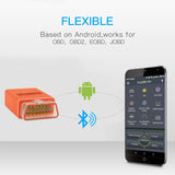 VXDAS EzyOBD M1 OBD2 Diagnostic Bluetooth Adapter Scanner for Android Check Enginer - VXDAS Official Store