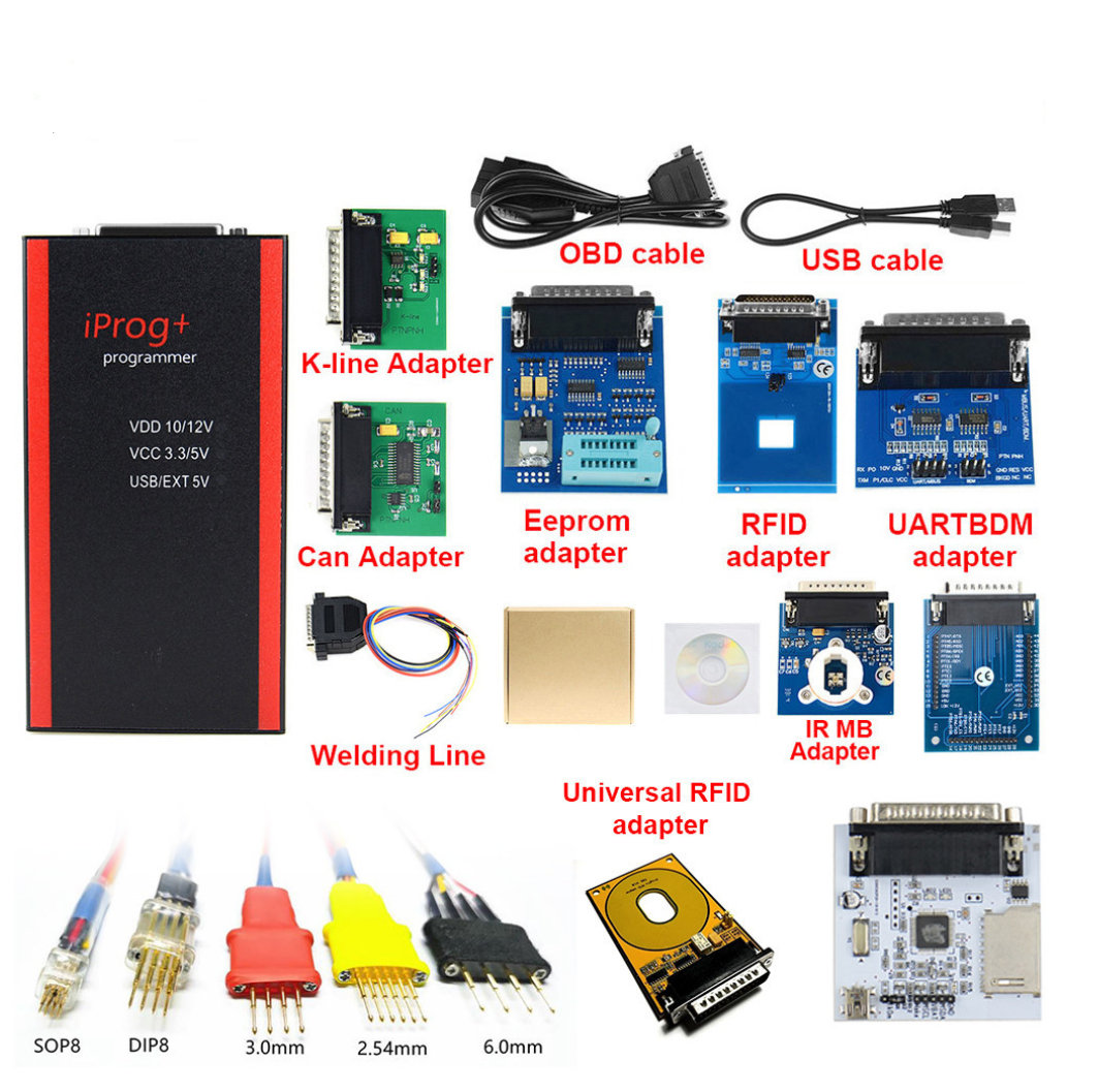 V87 Iprog+ Pro Programmer Full Version with Probes Adapters + IPROG Pl