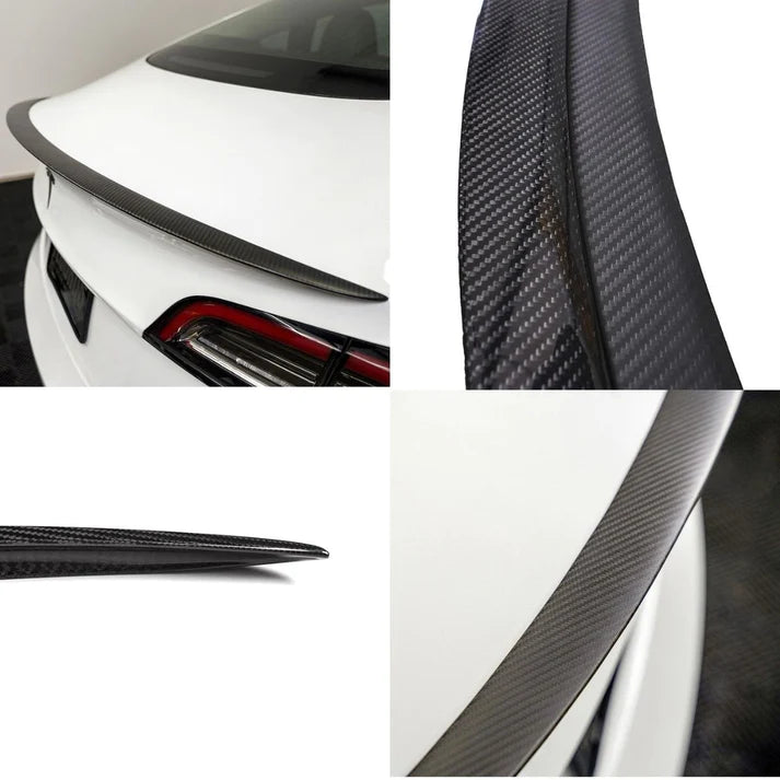 Wing Spoiler For Tesla Model 3 & Model Y-Real Molded Carbon Fiber – VXDAS  Official Store