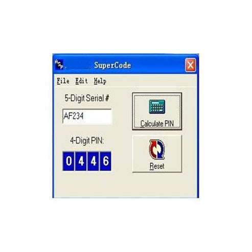 Nissan Super Code Software for Nissan Supercode Calculator