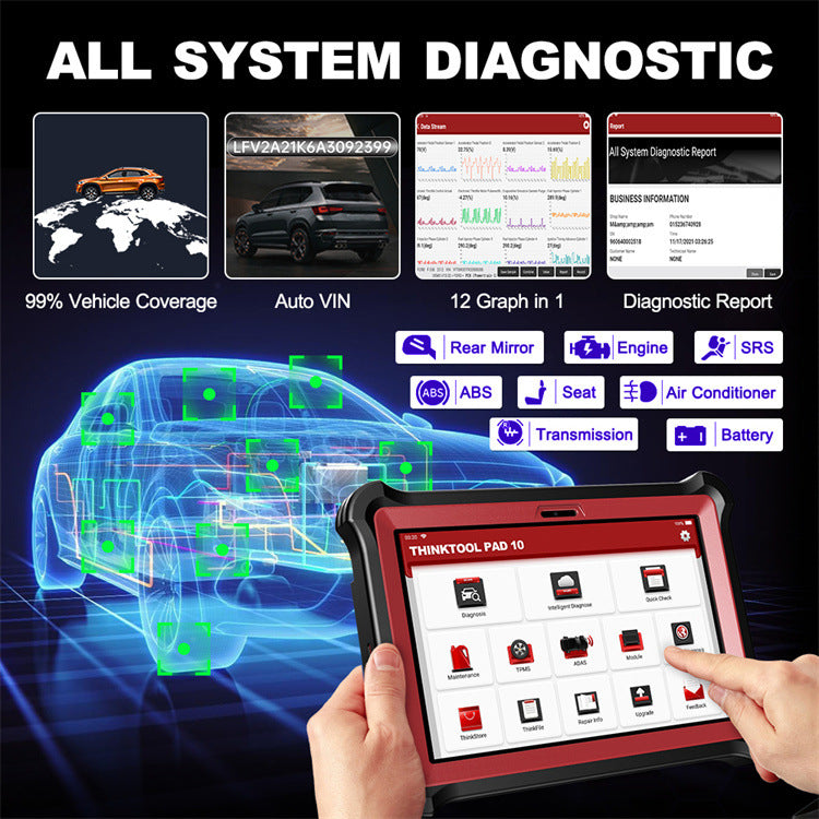 THINKCAR THINKTOOL PAD 10 OBD2 Automotive Scanner Full System Diagnose –  VXDAS Official Store