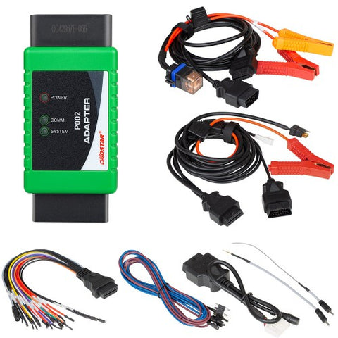 OBDSTAR P002 Adapter Full Package with TOYOTA 8A Cable + Ford All Key Lost Cable + Bosch ECU Flash Cable