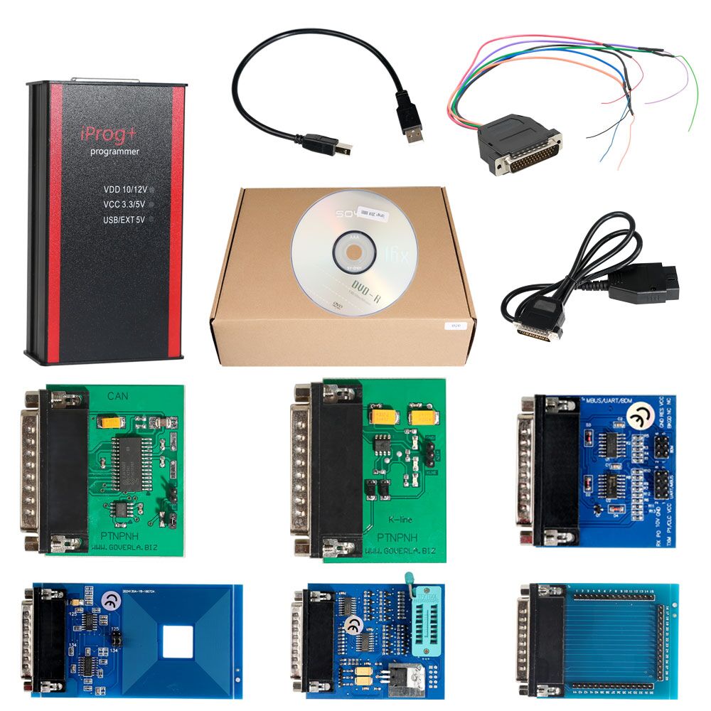 Iprog+ Pro Programmer V83 Support IMMO+Mileage Correction+Airbag Reset Replace Carprog Full Digiprog3 - VXDAS Official Store