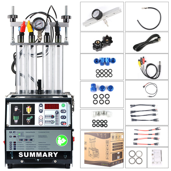 Summary PowerJet Pro 240 Injector Cleaner & Tester Machine Kit Support