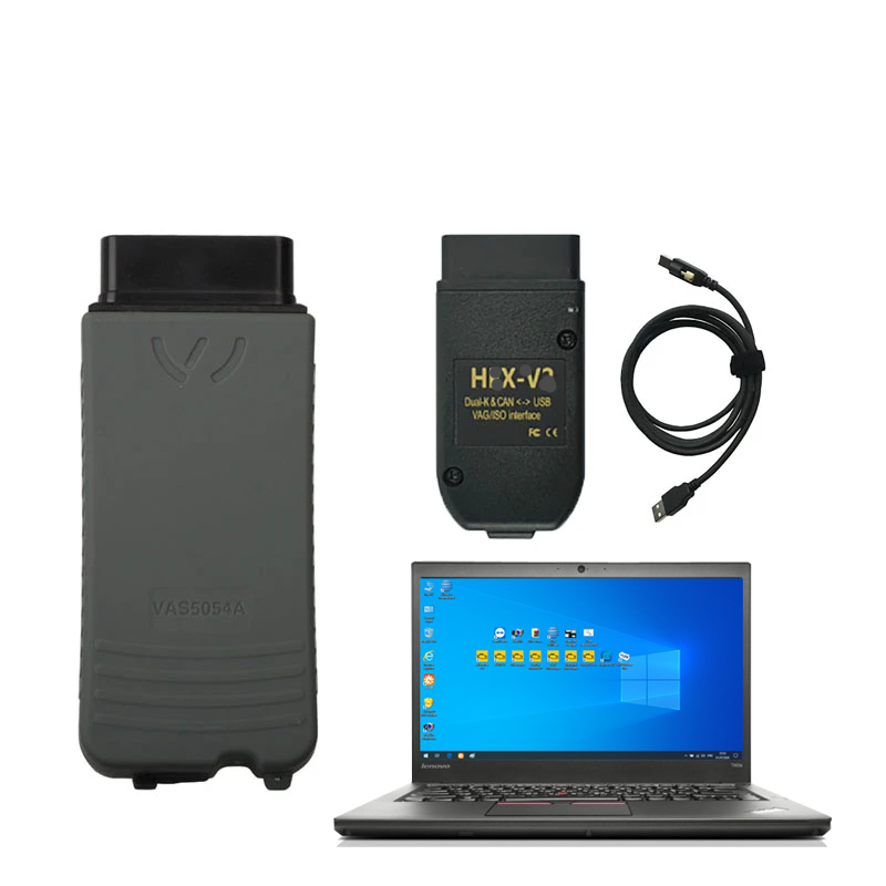 VAS 5054 with V*CDS HE-X V2 Cable with ODIS Software V25.03 SSD Installed in Lenovo T430 Full Set