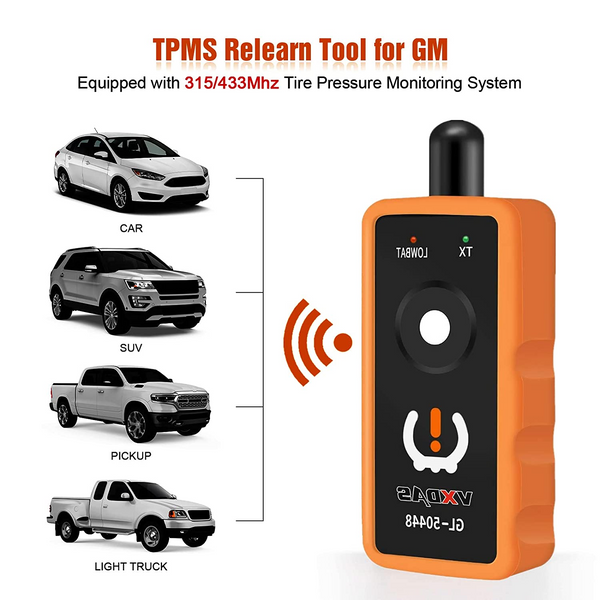 VXDAS GL-50448 TPMS Relearn Tool for G-M Tire Pressure Monitor System Sensor