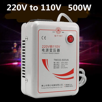 500W Voltage Transformer AC 220V To 110V Converter For 100 120v Usa Appliances Eu Plug 500W Voltage Transformer AC 220V To 110V Converter For 100 120v Usa Appliances Eu Plug