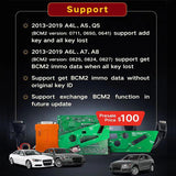 BCM2 Audi Solder-Free Adapter for Add Key and All Key Lost Solution Work with Key Tool Plus Pad and VVDI2