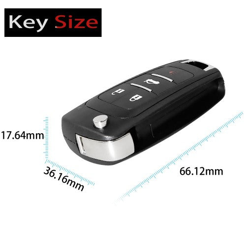 Xhorse XKBU01EN Universal Remote Key Fob 4 Buttons Buick Style for VVDI Key Tool English Version