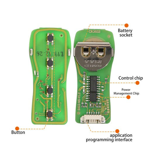 XHORSE XKFO22EN Ford Style 4 Buttons Split Square Second Generation XHORSE XKFO22EN Ford Style 4 Buttons Split Square Second Generation