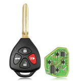 Xhorse XKTO02EN Wire Universal Remote Key Toyota Style Flat 4 Buttons for VVDI VVDI2 Key Tool