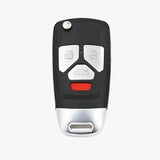 Xhorse VVDI Audi Type Universal Remote Flip Key 4 Buttons Wireless PN XNAU02EN 5pcs/lot - VXDAS Official Store