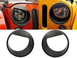 Jeep Bezels 2007-2015 Headlight - Angry Bird Unlimited Pair & Wrangler Road for JK Hooke Clip-in Black Cover - VXDAS Official Store