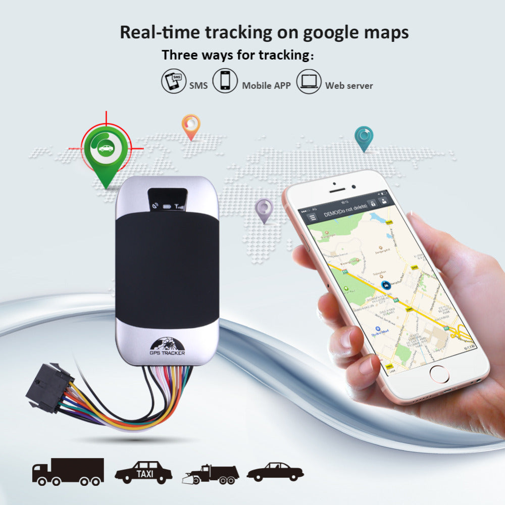 Car GPS Tracker Vehicle Tracker GSM GPS Locator Coban TK303G Waterproof  IP66 Remote Control Cut Off Engine Geofence Free Web APP