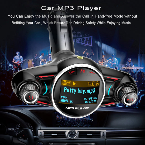 USB OFF Audio Car Receiver V4.0 MP3 TF Transmitter for JINSERTA X Charger AUX Bluetooth music iPhone Power ON Play FM Player - VXDAS Official Store