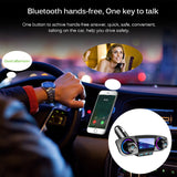 Handsfree Car Kit Transmitter Power ON OFF Bluetooth 5.0 FM Modulator TF USB Audio Music Player AUX MP3 - VXDAS Official Store