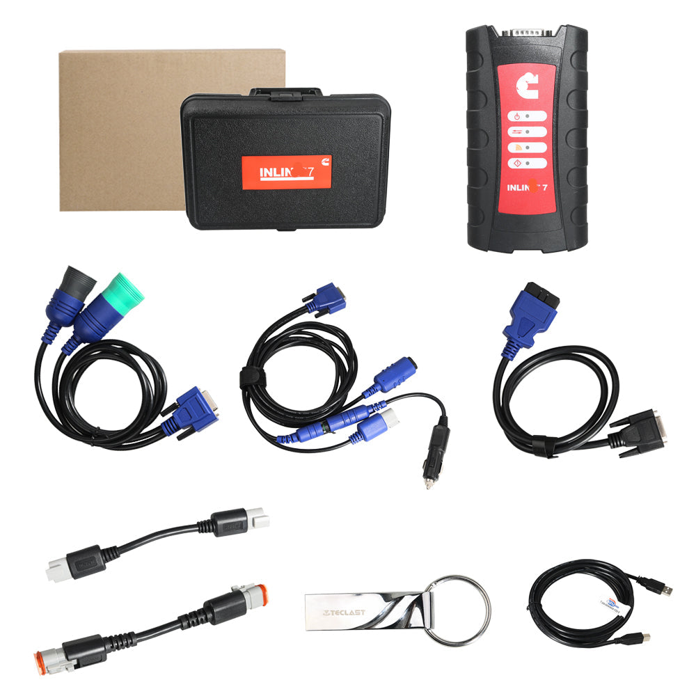 Cummi INLINE 7 Data Link Adapter Truck Diagnostic Tool With Insite 8.3 Software Send 1 Time Free Activation - VXDAS Official Store